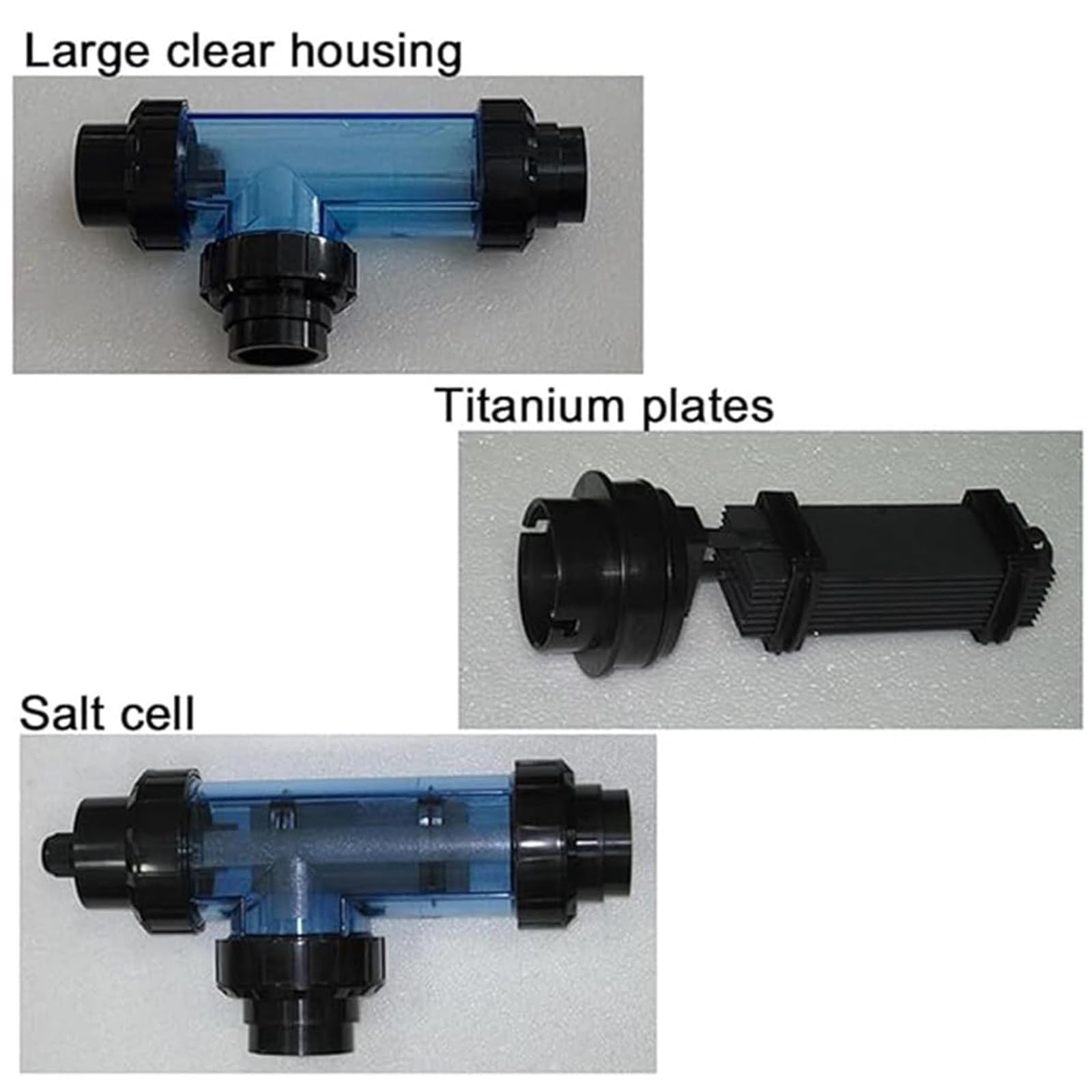 Salzanlage Pool Salzwasser Chlorator 10/15/20/30/50 G/H Salz Chlorinator, Salzanlage Pool Salzwasser Chlorinator Schwimmbad, Für Bis Oberirdischen Pool, Einfache Bedienung,20g/h