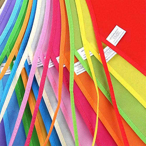 Caydo 15 Pieces Middle Size Kids Painting Apron For Ages 5 To 10, In Kitchen, Classroom, Community Event, Crafts And Art Painting Activity, 15 Colors #TOP5