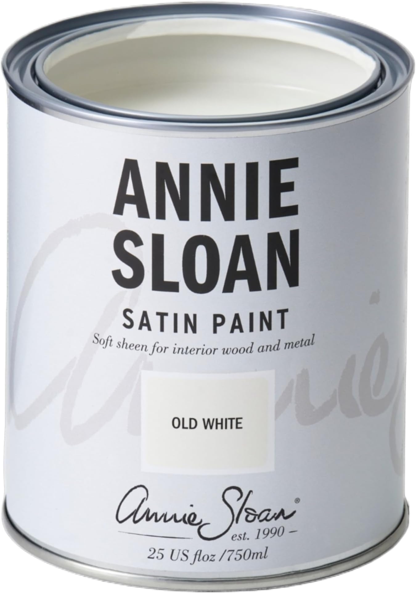 Satin Paint (Old White, 25 Fl Oz/750 mL). Soft sheen for interior wood and metal. Self-leveling, all-in-one paint with no wax or lacquer required.
