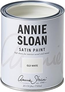 Annie Sloan Satin Paint (Old White, 25 Fl Oz/750 mL). Soft sheen for int...