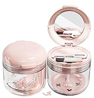 Vista 16 de MURRI&MURRDI Estuche para retenedor, caja de baño para dentaduras postizas con canasta coladora, estuche para protector bucal morado, taza