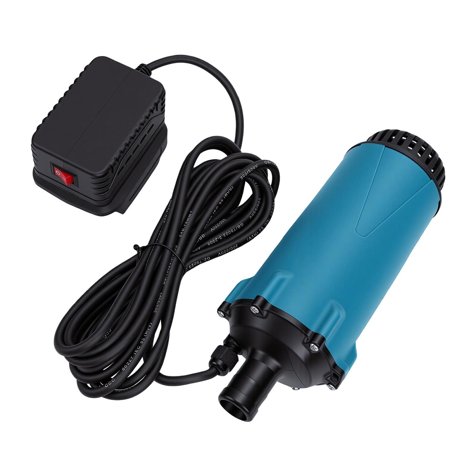 banapoy Bomba de Transferencia de Agua, Bomba Sumergible Inalámbrica con Batería de 120 L, Eléctrica Portátil con Configuración Rápida y Funda Protectora, para Piscina, Estanque, Jardín, Granja,