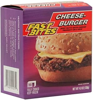 Fast Bites Cheeseburger, 4.6 Ounce -- 30 per case.