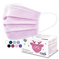 Vista 13 de Medtecs - Mascarilla desechable cómoda y transpirable de 3 capas, 2 tamaños infantil y juvenil, gran opción de protección y salud, 50