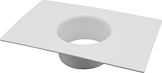 Vent Systems 4" inch Air Vent Duct Connector Flange Straight Ventilation Pipe Plastic Ducting Connector Plate For Cooling Heating Ventilation System HVAC 4" inch - Pack of (1)