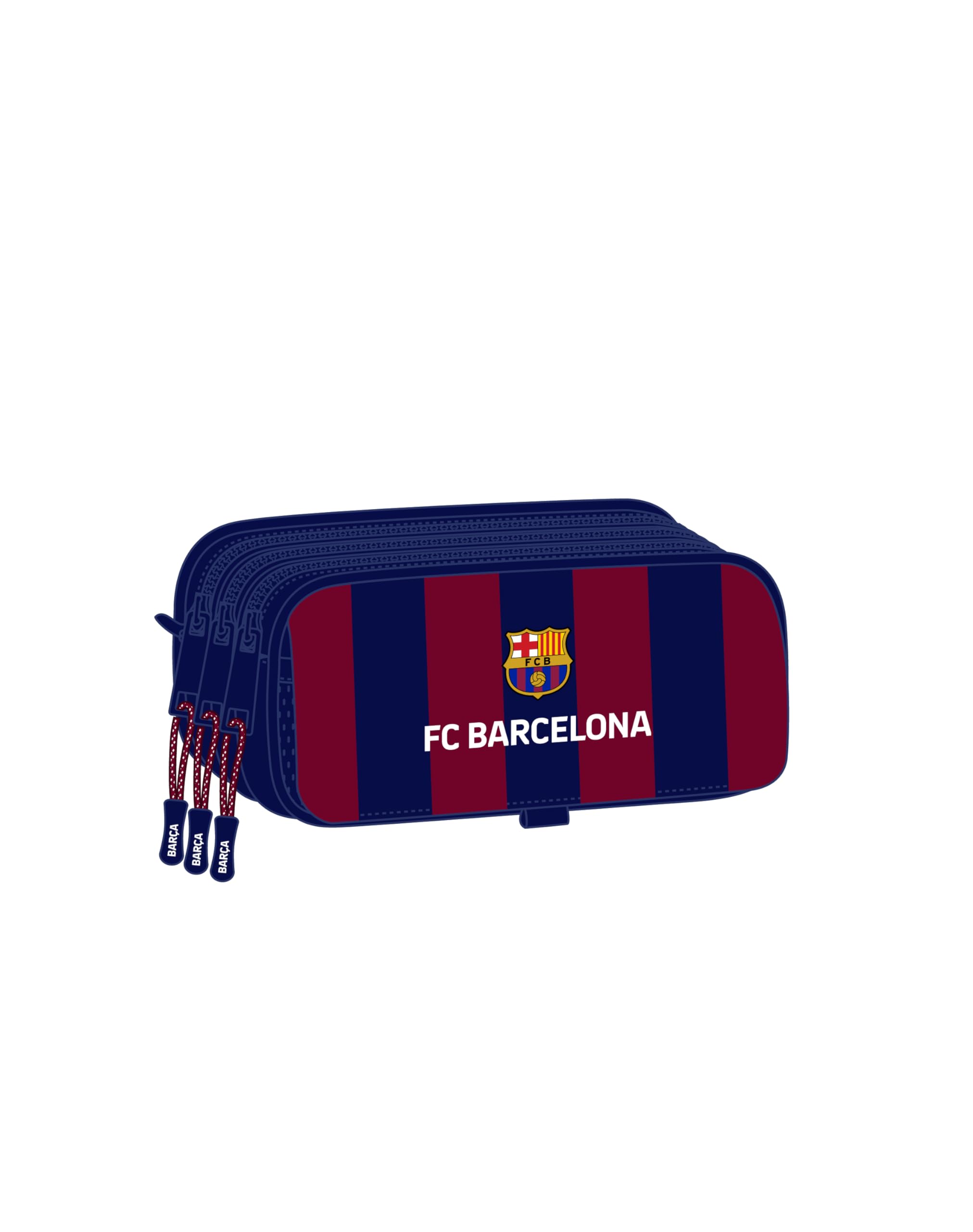 safta F.c Barcelona Big Triple Pencil Case One Size