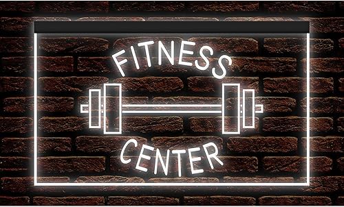 Miniatura 8 de 160034 - Letrero de neón con luz LED para gimnasio, sala de gimnasio, sala de gimnasio (16 x 12 pulgadas, 16 colores por control remoto)