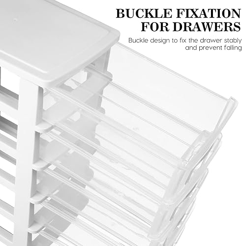 Miniatura 7 de Organizadores de cajones transparentes de cuatro capas tipo armario tipo plástico armario, caja de almacenamiento, estante de almacenamiento para