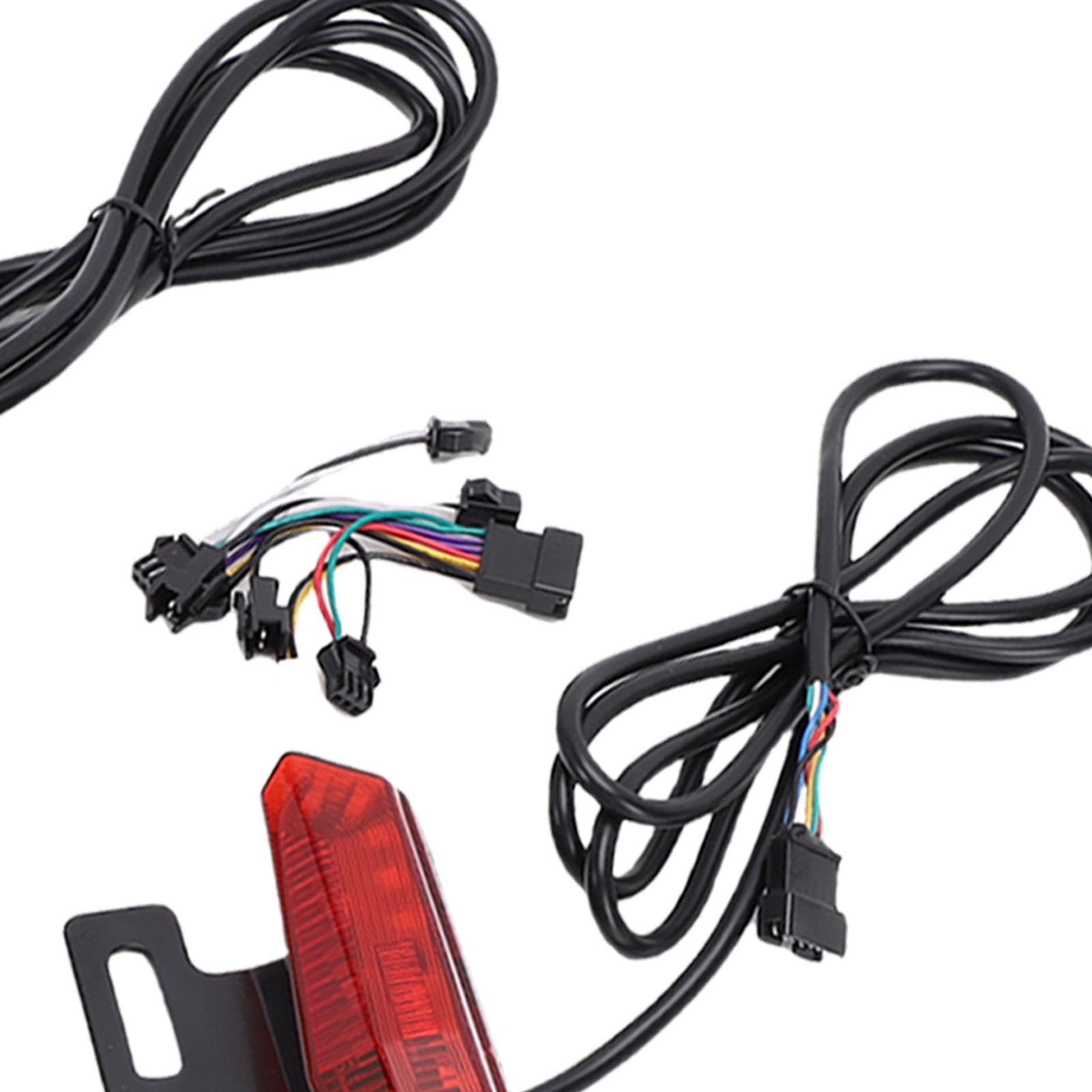 CHICIRIS Set di luci per bicicletta elettrica, luci anteriori e posteriori in ABS con segnale di direzione per la guida notturna, kit di ciclismo LED ad alta luminosità per bici da strada di montagna