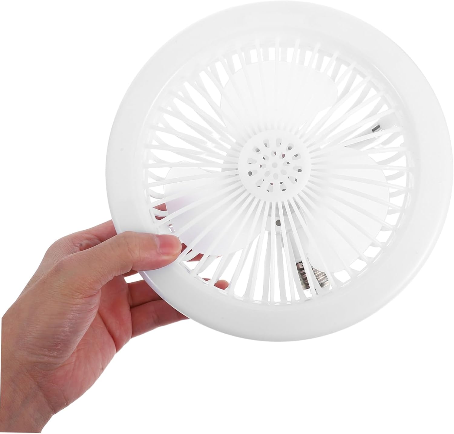 Homoyoyo Adjustable Base Aromatherapy with Remote Control Multi Functional Cooling for Bedroom Living Office Compact Ceiling Light and Fan with