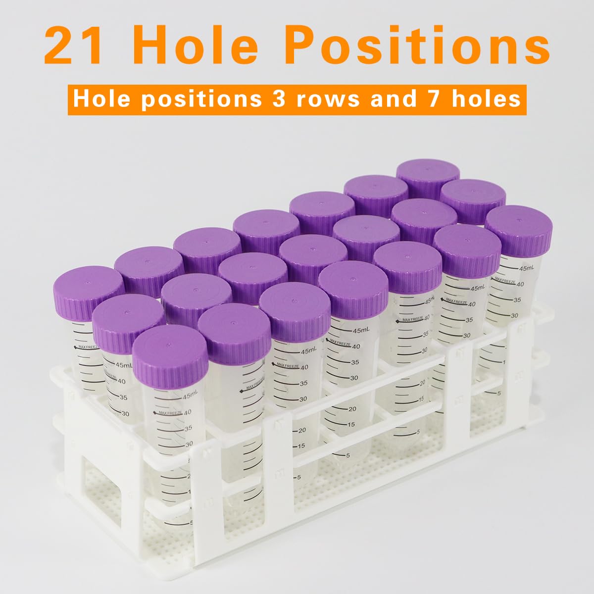 Snapklik.com : Plastic Test Tube Rack, 21 HolesTest Tube Holder For ...