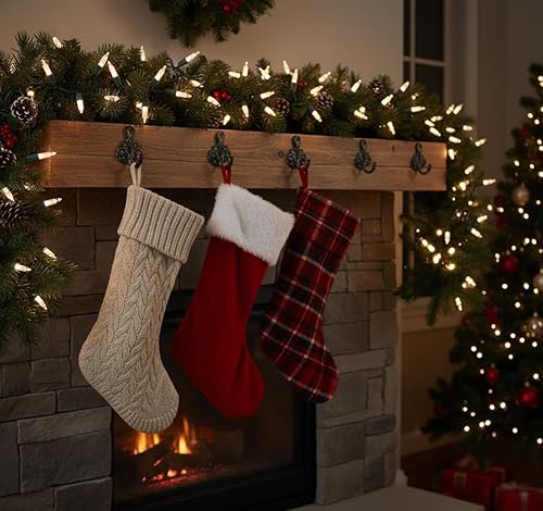 Miniatura 10 de Brite Star Cadena de luces de Navidad de 100 unidades, mini, transparentes - 22 pies de luces de árbol de Navidad para interiores y exteriores con