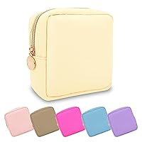 Vista 38 de Estuche pequeño para lápices y maquillaje para bolso, lindo estuche de lápices, bolsa de pinceles de maquillaje de nylon con cremallera, estuche