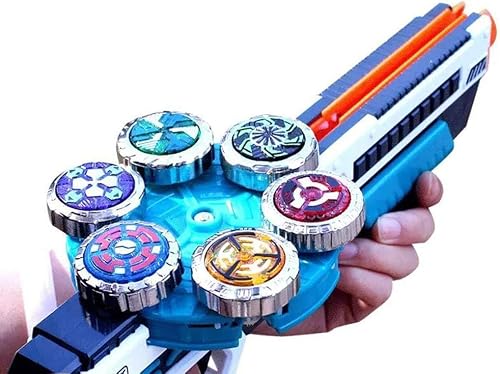 OBEST Battling Tops with Burst Launcher, Fighting Spinning Top Set, Magic Spinning Top Hexa Core Collecting Motor Rotating Detonation 5 Generation Set Gift for Kids - Thumbnail 2