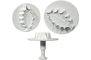 PME Veined Holly Leaf Cookie Cutter Set