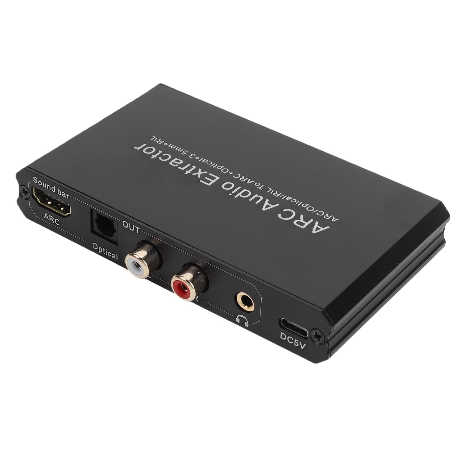 Zunate Convertitore DAC 24bit 192KHz | ARC Sound Extractor da Digitale Ad Analogico con Adattatore Ottico L/R per TV