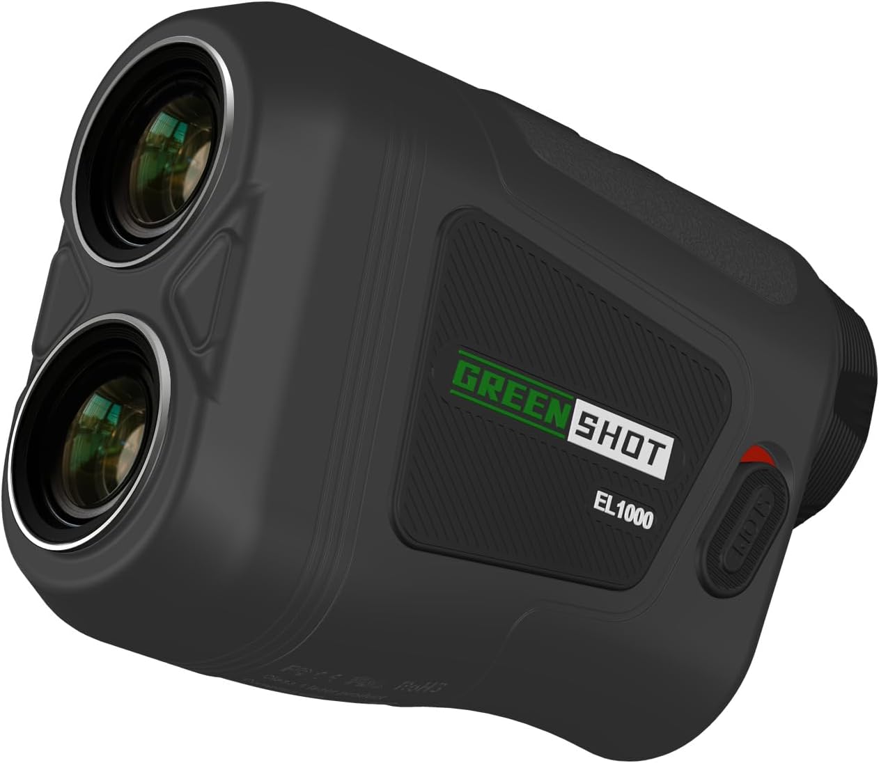 Golf range finder with slope and flag lock