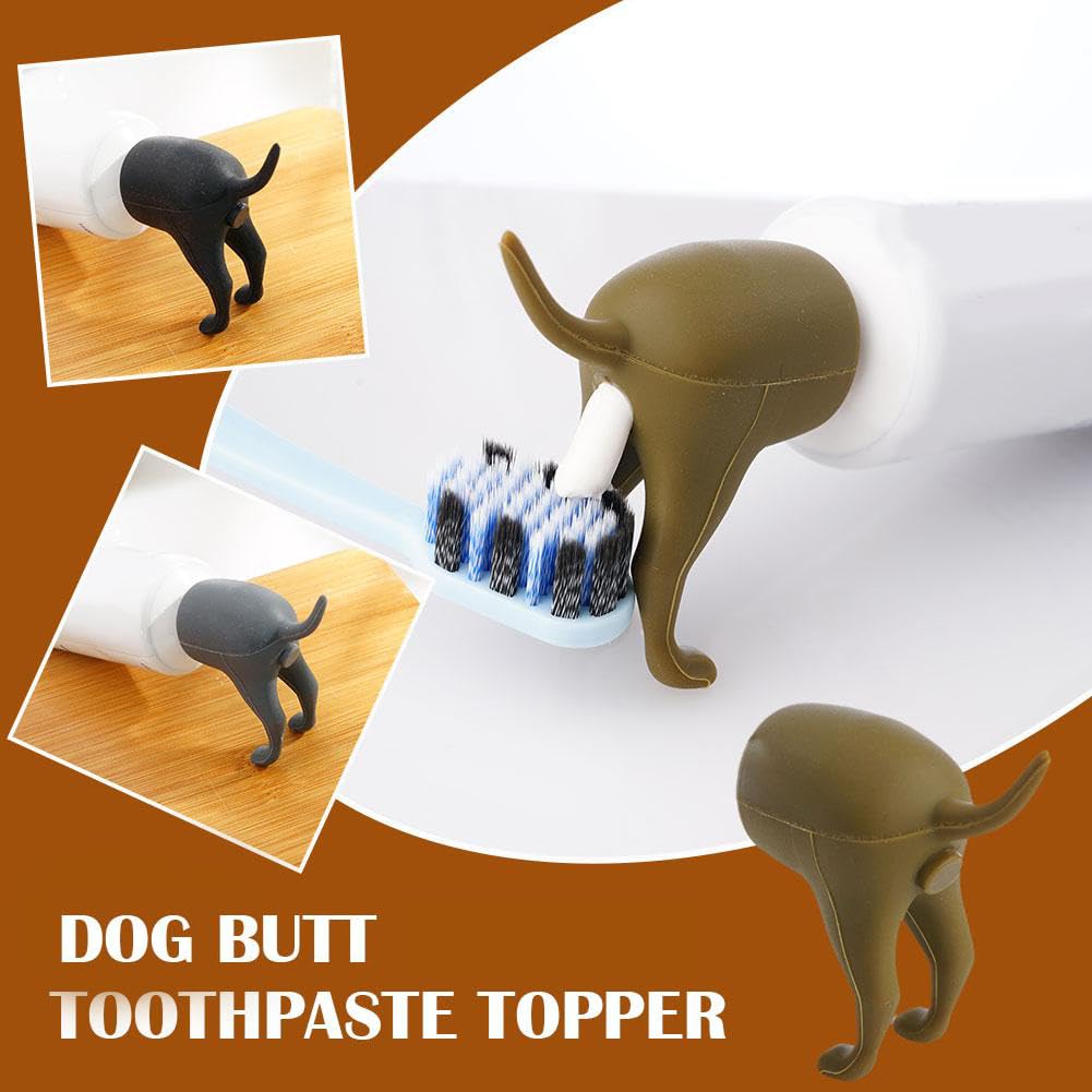 Funny Toothpaste Dispenser Pooping Dog Butt Toothpaste Topper 1 Piece ...
