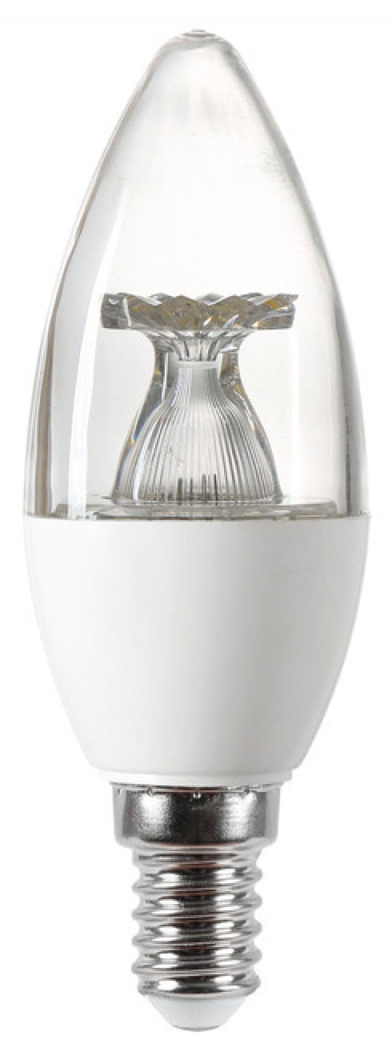 Integral ILCANDE14NE087 2.9w LED Candle Bulb, 4000K, Clear, Non Dimmable, E14, 250lm =25w