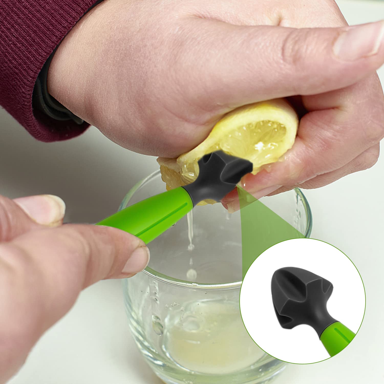 2 peladores de limón con cómodas asas de plástico, escariador multiusos de acero inoxidable, herramienta de cocina 3 en 1 para cítricos y frutas de lima