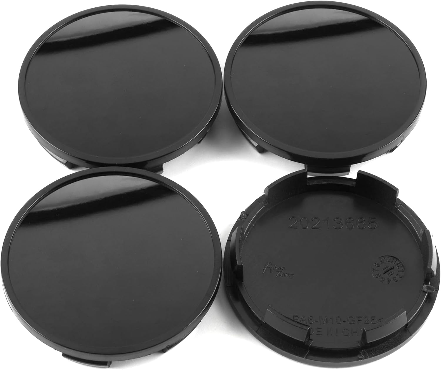 65mm 2.56in Wheel Center Caps for 1998-2014 Ford F150 Mustang Focus Contour Expedition Explorer Ranger Rim Hubcap Black, FL341A096, 4pcs