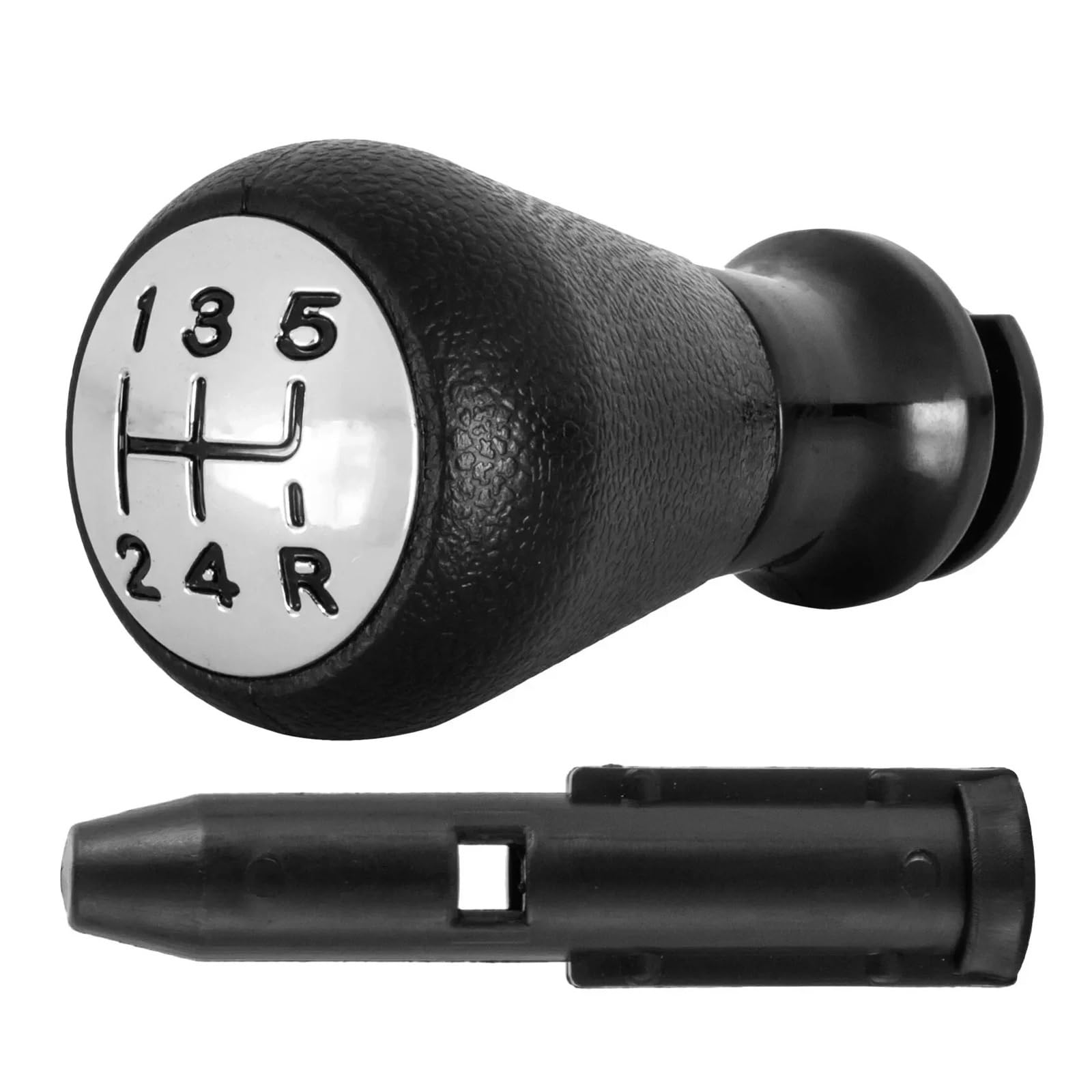 BWSDMZJQRT Car Gear Shifter Knob for Citroen C1 for C3 for C4 Car Manual Transmission Auto Gear Shift Knob(Chrome)