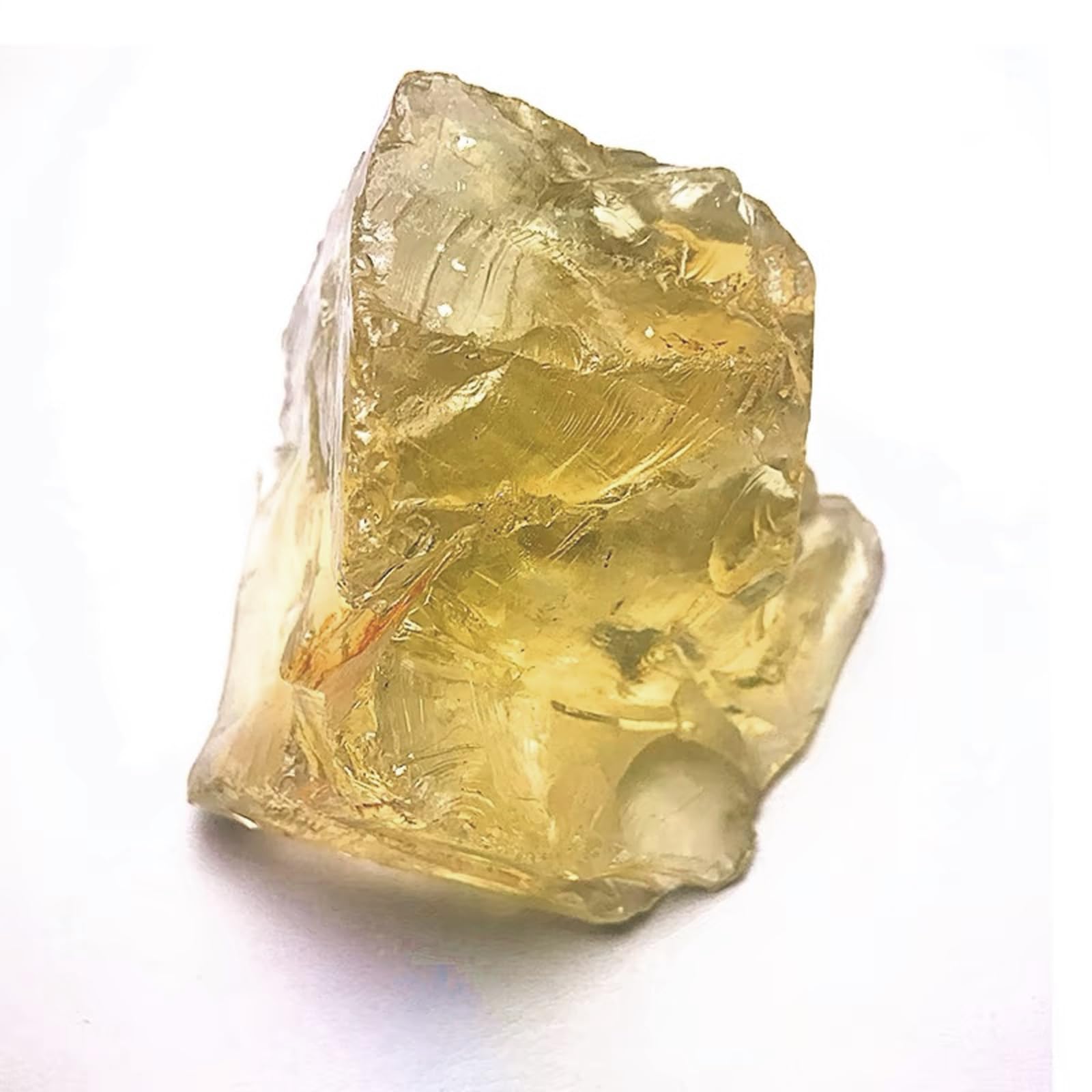 Brute de Pierre Naturelle de Quartz Citrine, Cristaux de Guérison de 3 cm à 5 cm, Pierres 100% Naturelles, Adaptées Comme Cadeau, Décoration de Chasse au Trésor (100g)