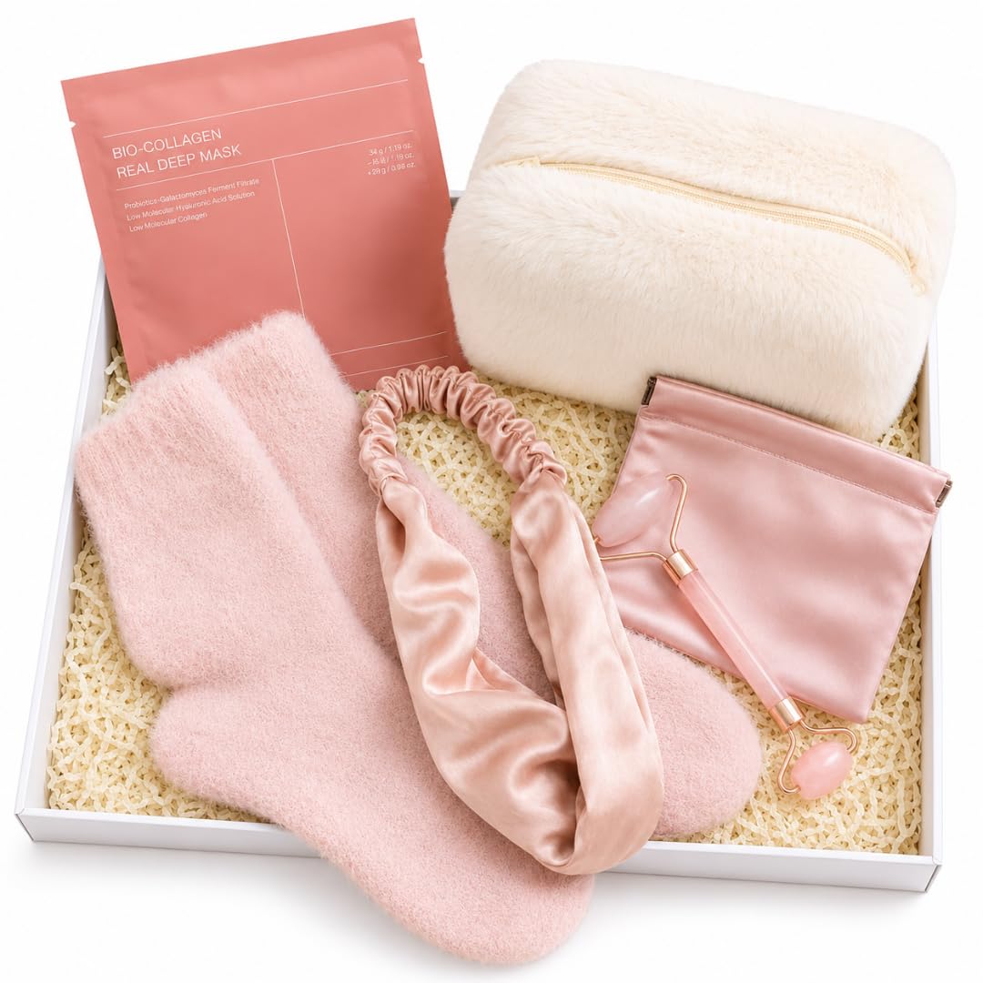 Hello Gifts, confezione regalo rosa per la cura di sé per donne, set regalo per lei, regalo spa per donne, regalo di compleanno per ragazze, regali di benessere per mamma, amica, sorella, confezione