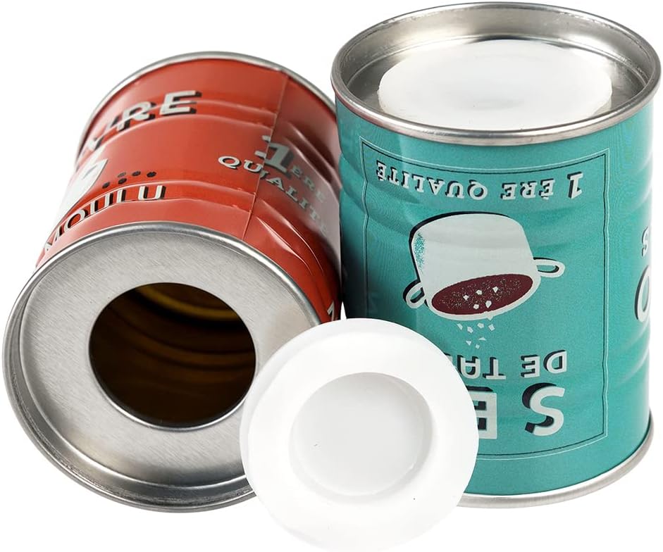 Rex London French Bistro Style Tall Salt & Pepper Shaker Set (Stainless Steel, 2 Pieces)