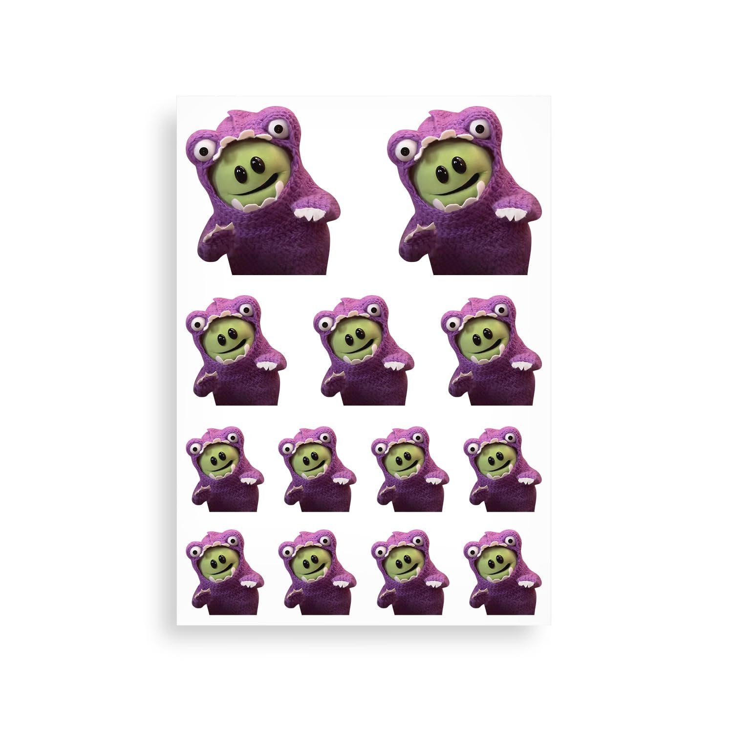 Purple Monster nanalan Sticker Sheet