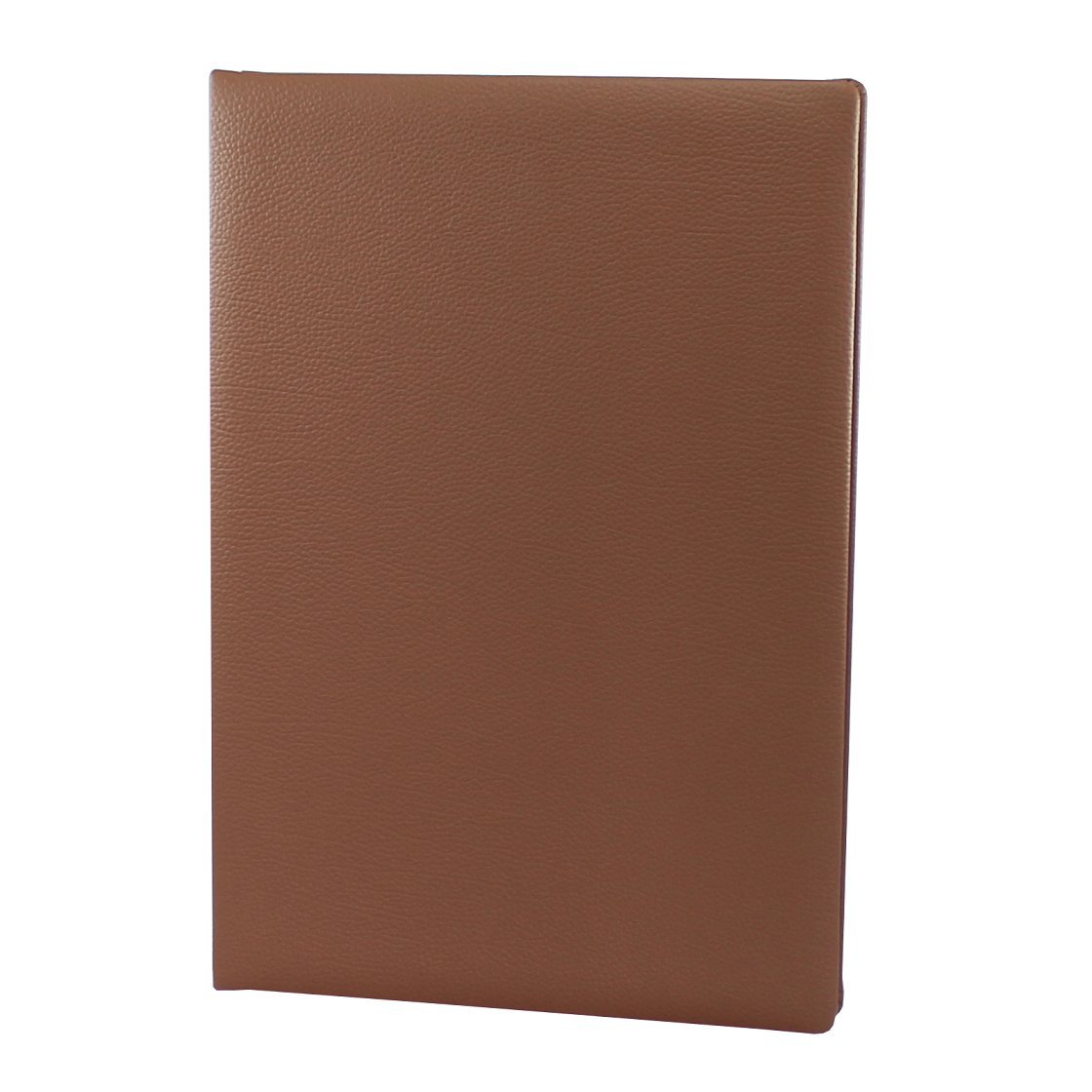 Autografo Mappe Porta Documenti Raccoglitore Fogli in Pelle Bovina Pieno Martellata in Marrone