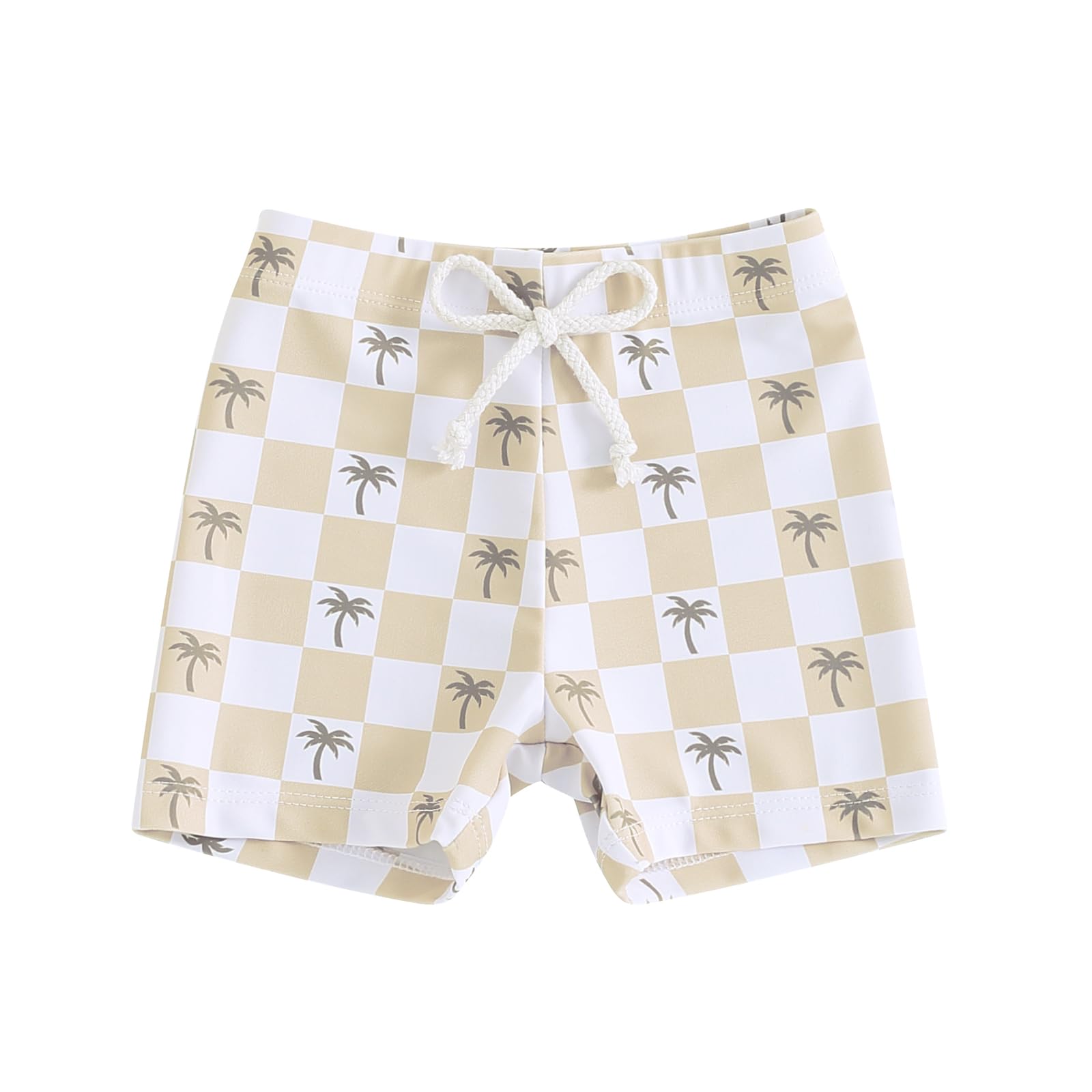 Baby Boy Swimsuit Toddler Baby Boy Beach Swim Shorts Bathing Suitt Swimsuit Swimwear Shorts Boys Swim Trunks (A-Plaid Yellow,12-18 Months)