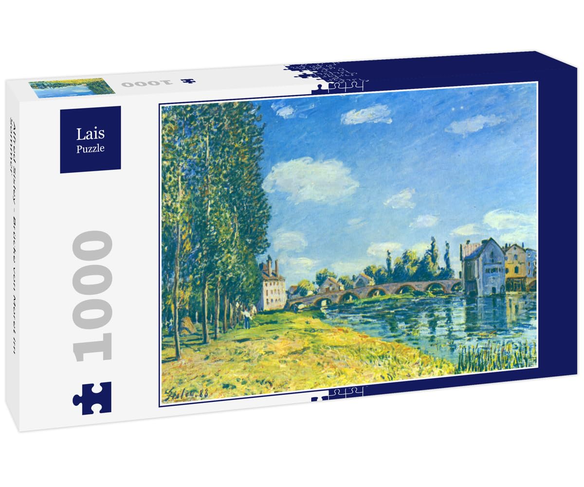 Lais Puzzle 1000 Pezzi – Alfred Sisley 'Ponte Moret In Estate' – Paesaggio Impressionista