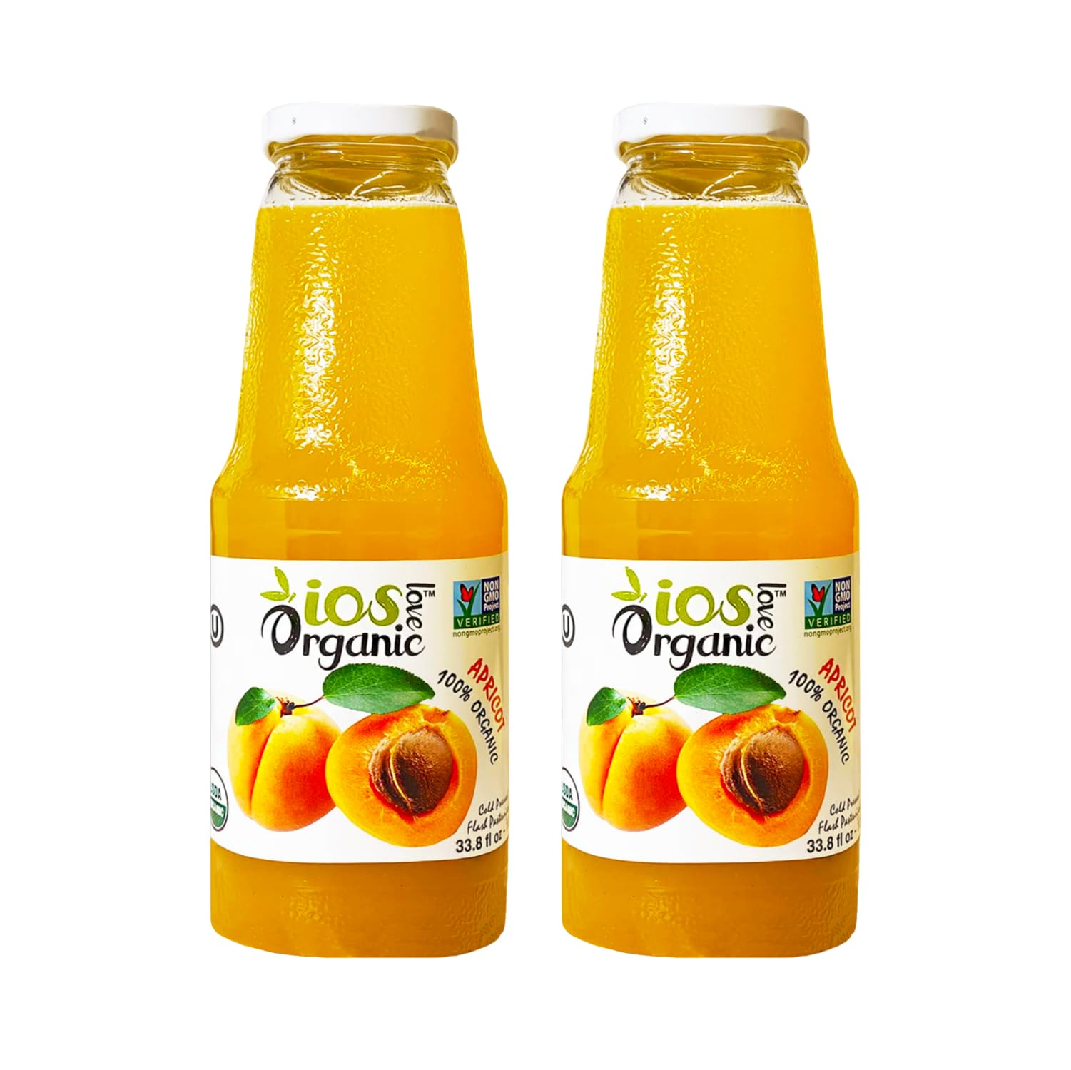 IOS Love Organic Juice - USDA Organic Certified - Cold Pressed, No Added Sugar, No Water, No Artificial Colors, No Preservatives, No Flavors Added, No