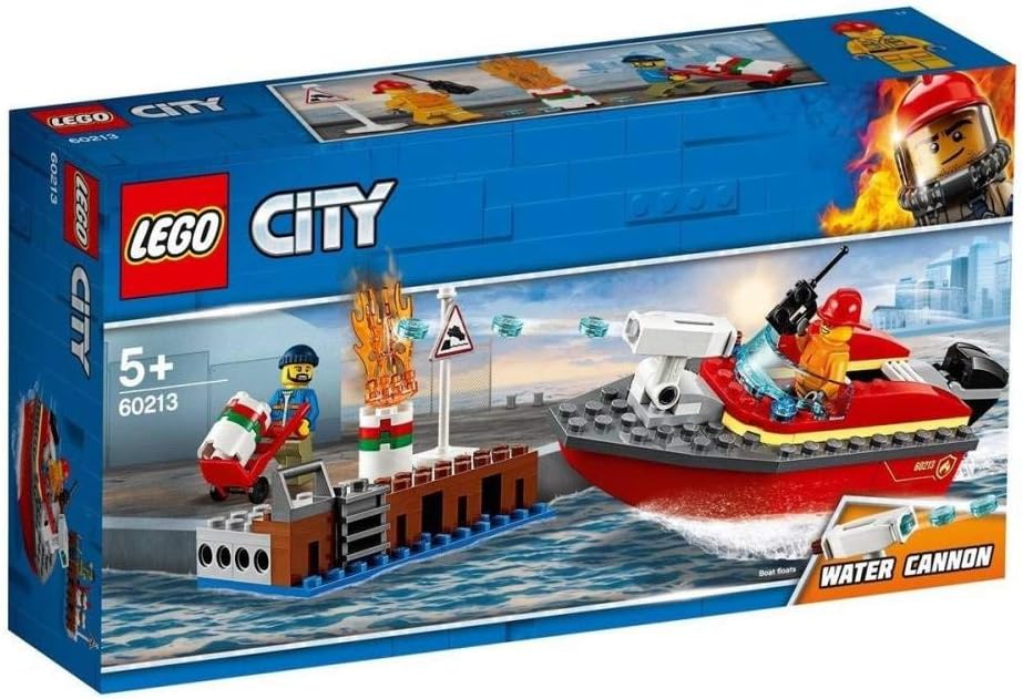 City Dock Side Fire 60213 Building Kit 2019 Multicolor