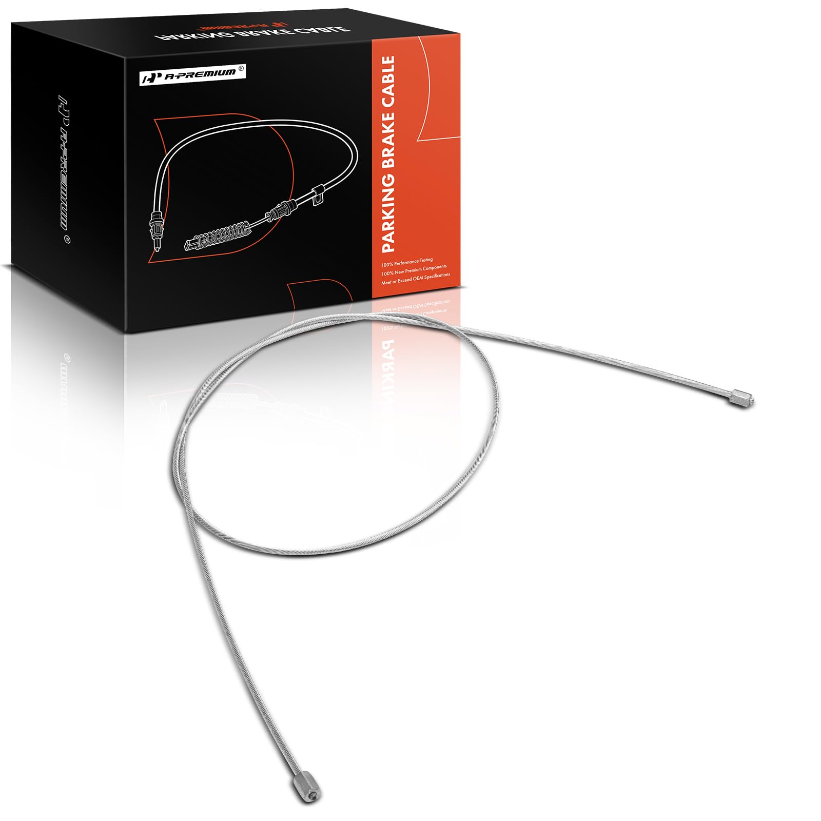A-Premium Intermediate Parking Brake Cable Assembly | Compatible with Chevy, GMC Models - Express 2500 2005-2010, Express 3500 2003-2010, Savana 2500 2005-2010, Savana 3500