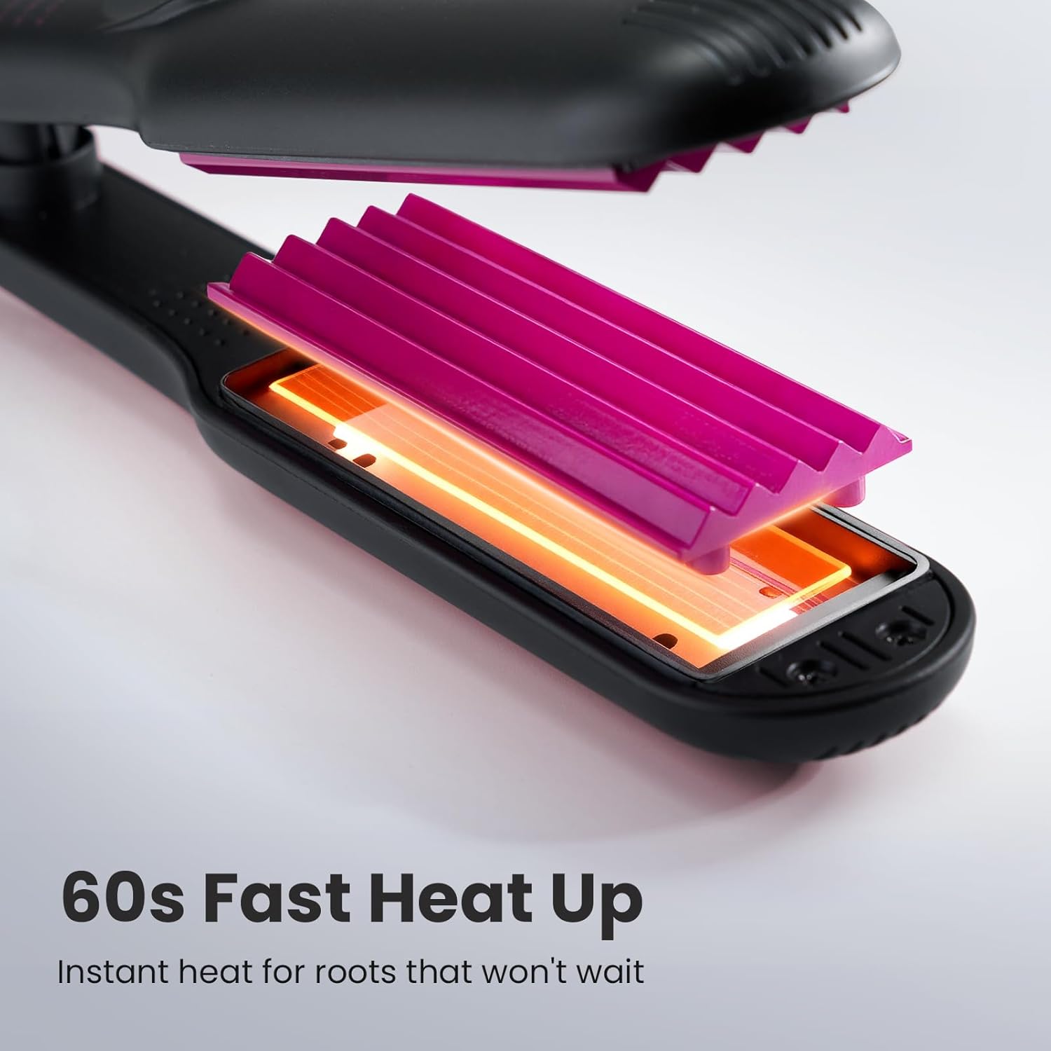 CIVEYA Small Hair Volumizing Iron for Thin Fine Hair, Root Lifter Micro Crimper Hair Tool for Volume, Mini Hair Crimper with 3 Adjustable Temps, Fast Even Heat Up, Worldwide Voltage