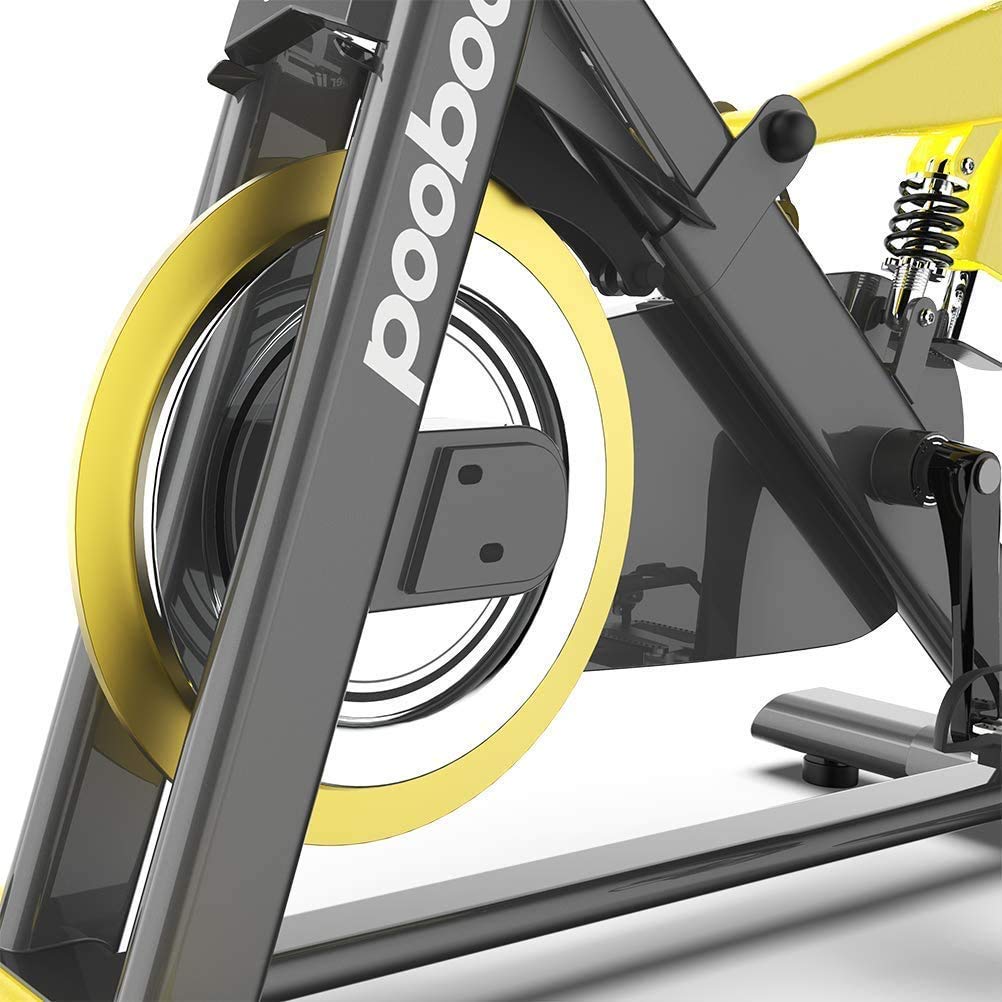 Pooboo Indoor Cycling Bike Magnetic Resistance Black 35 Lb
