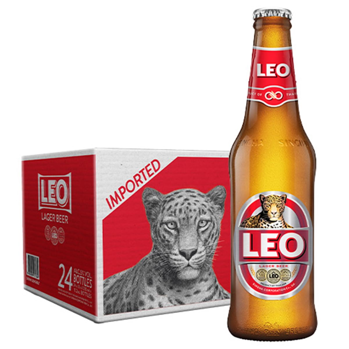 Amazon.co.jp: 訳あり 賞味期限2025/9/13 レオビール 瓶 330ml 24本