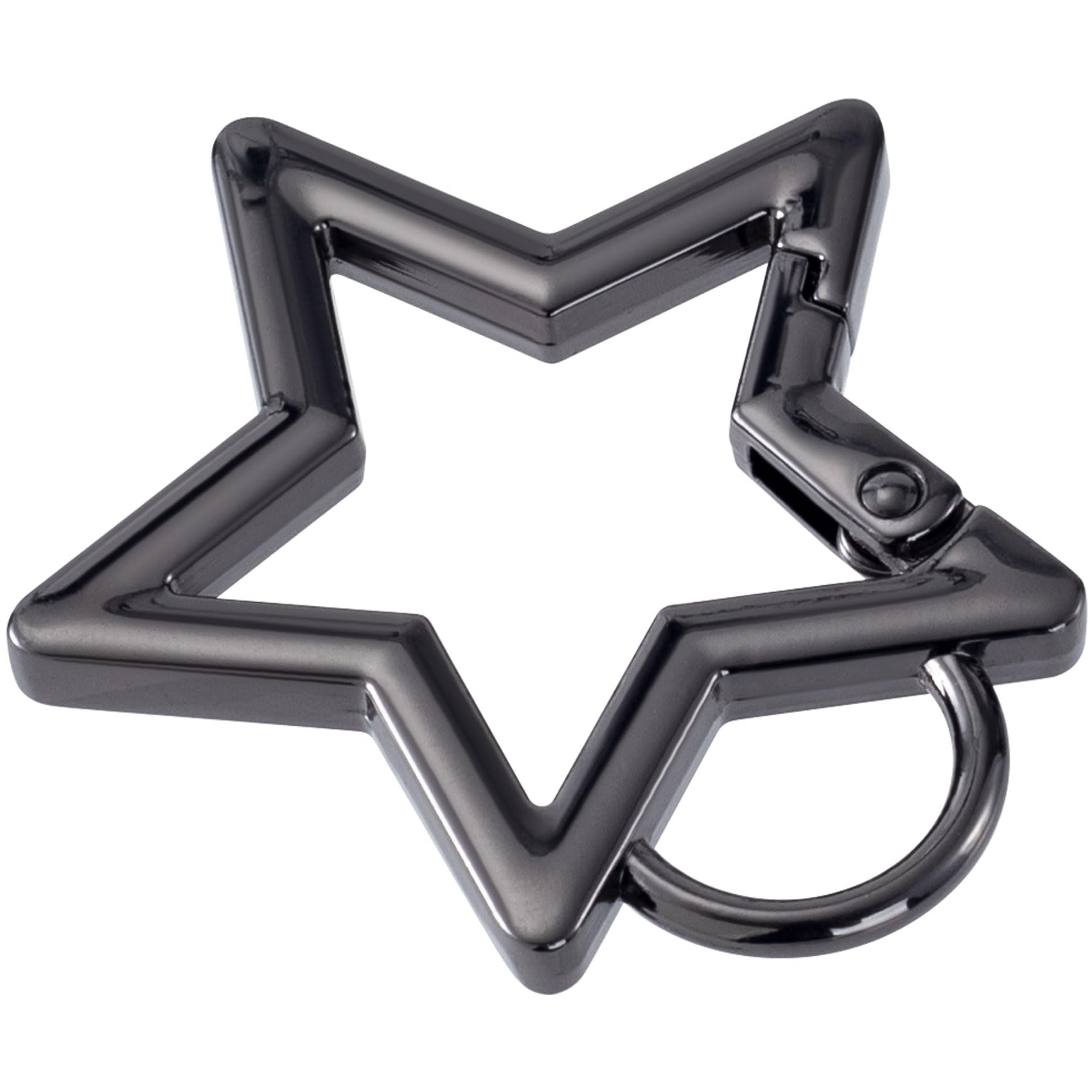 Star Carabiner, Zinc Alloy Heavy Duty Star Shaped Keychain Clip, Carabiner Clip for Camping, Hiking, Fishing