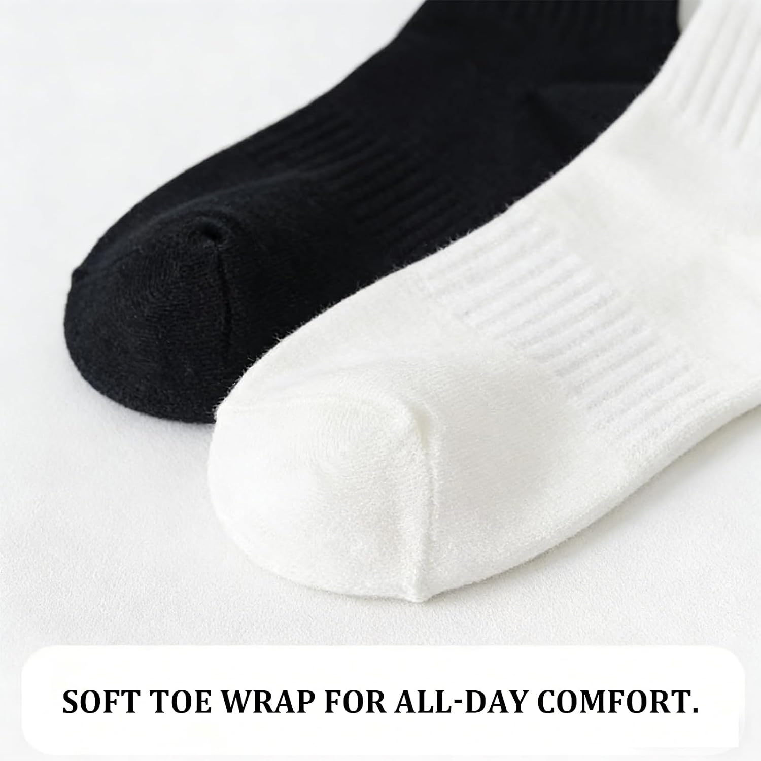 6 Pairs Women‘s Mini Crew Socks, Soft Above Ankle Sock, Classic Basic Socks for Women