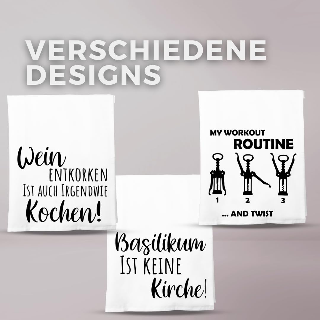 Lustige Küchentücher Mit Katzen-Sprüchen – Saugstarkes Waffelmaterial, Perfekt Als Geschenk Für Katzenfans