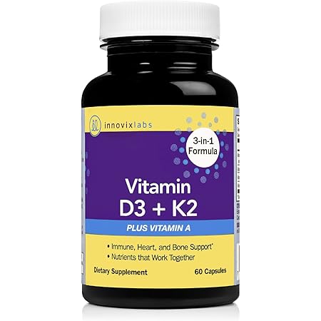Aazon.co: Valleywave Labs Vitain D3 K2 Capsules - 2-in-1 Vitain K2 K7 100 Cg Vit D3 5000 - Foto 6
