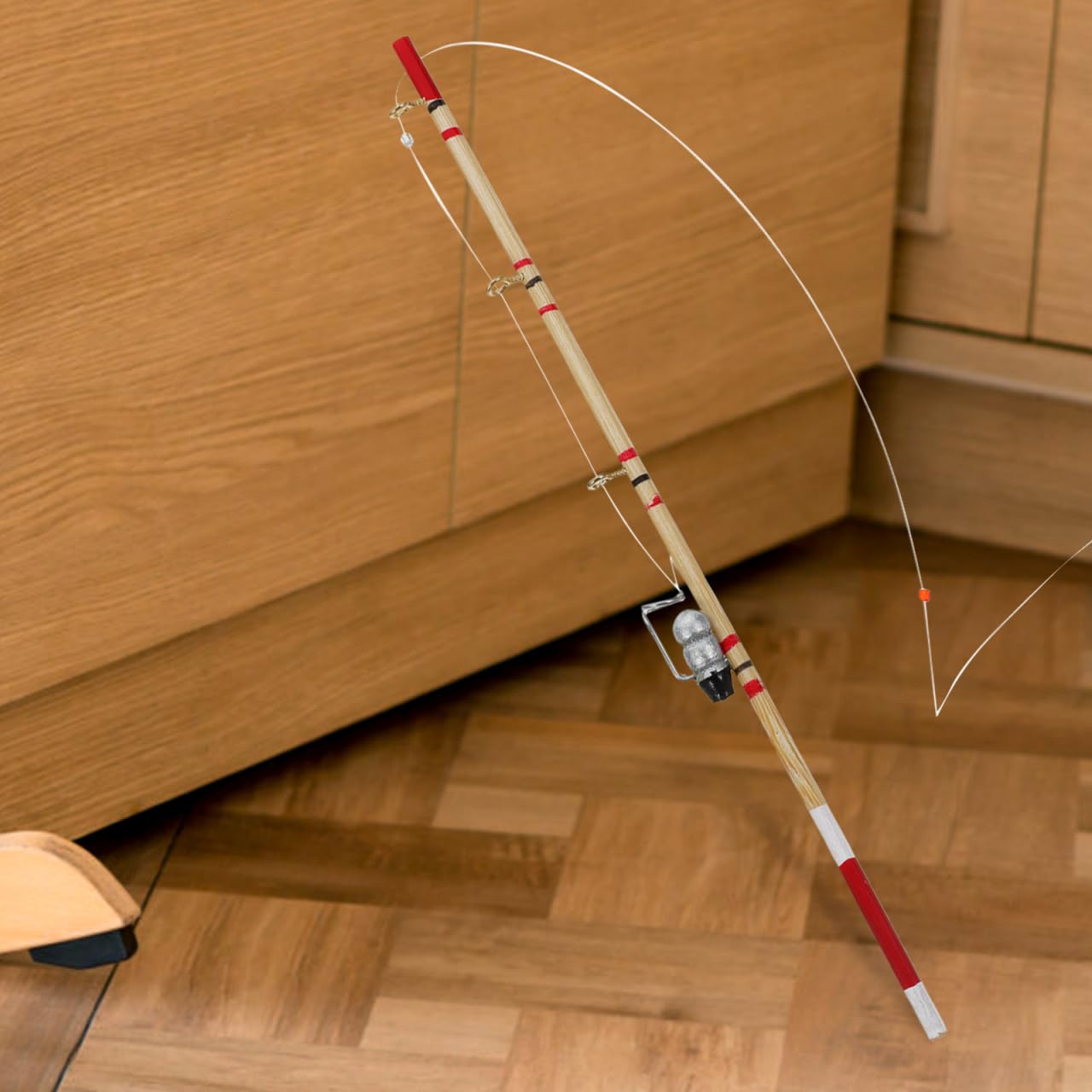 Ice Fishing Rod 1/12 Scale Miniature Gold Fishing Pole | For Display &  Diorama Decor Dollhouse Accessories