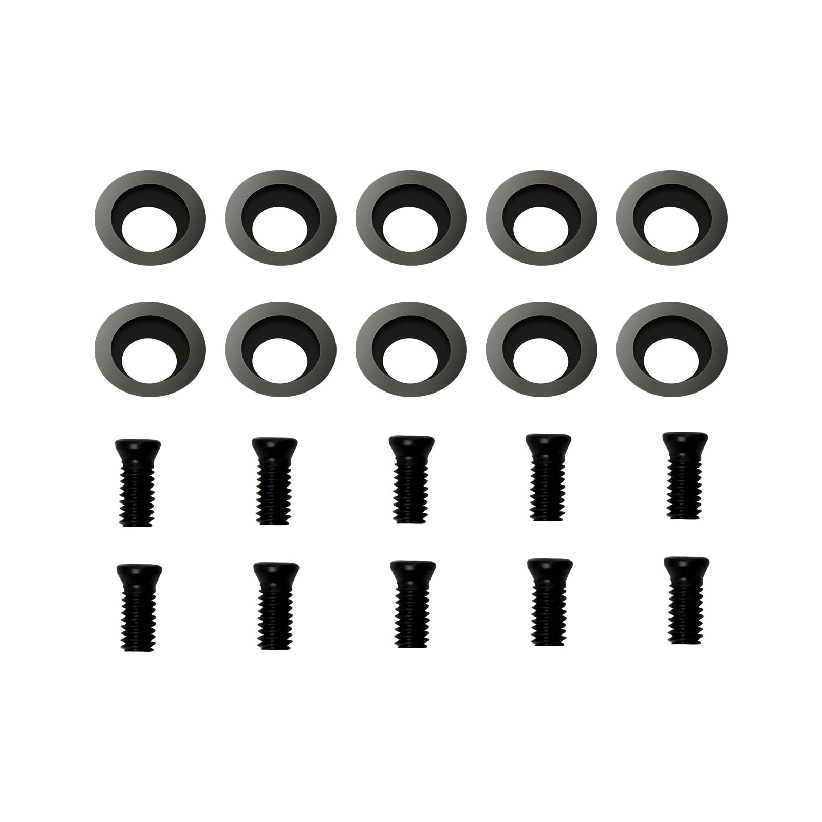 10Pcs 8.9mm Round Carbide Inserts, Indexable Replacement Cutters Inserts