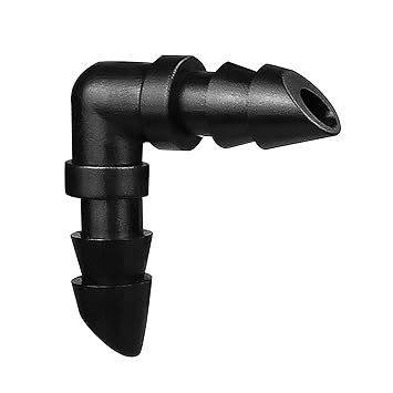 iMopo 70 Pack Drip Irrigation Barbed Elbow Fittings,Barbed Connector Fits Universal 1/4