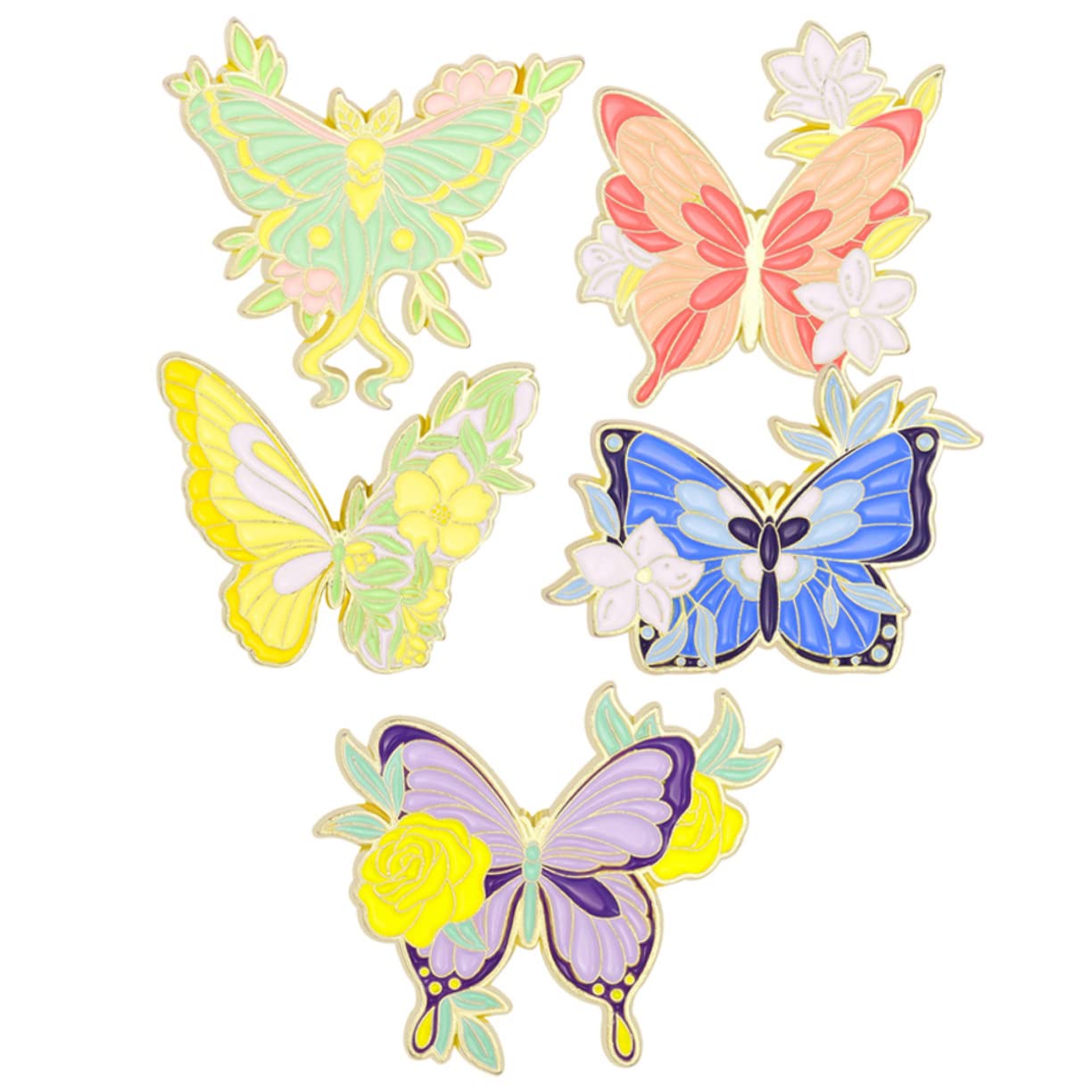 25stücke Bunte Schmetterlings Brosche Pin Handgefertigte Einzigartige Accessoires Für Kleidung Schals Und Taschen Schöne Farben Und Designs Für Modisches Statement