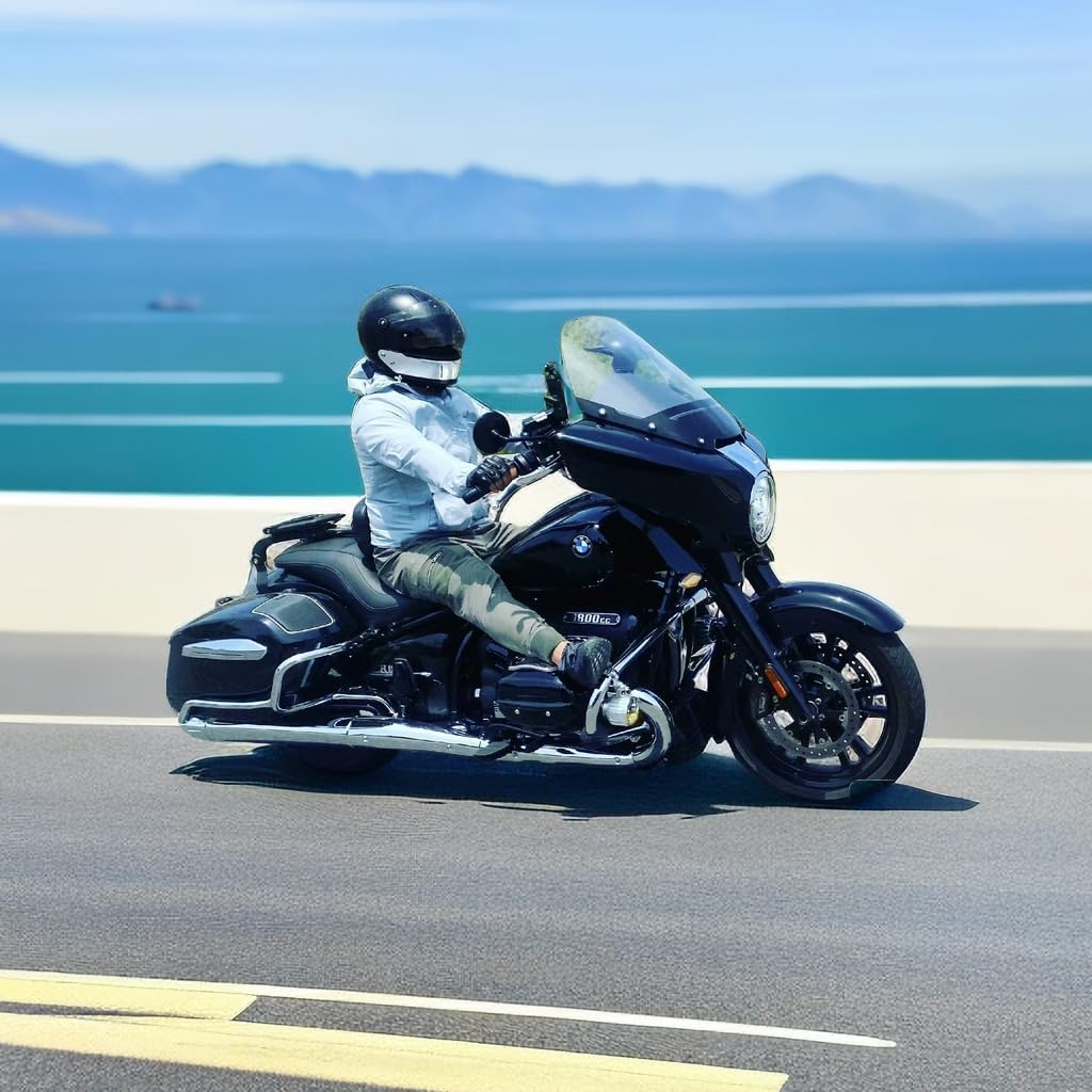 Adjustable Driver/Passenger Seat Backrest Component:Fixed Mounts For BMW R18B (Matt Black)