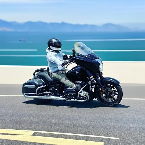 Miniatura 5 de M Maintenanse Componente ajustable del respaldo del asiento del conductorpasajero soportes fijos para BMW R18B (negro mate)