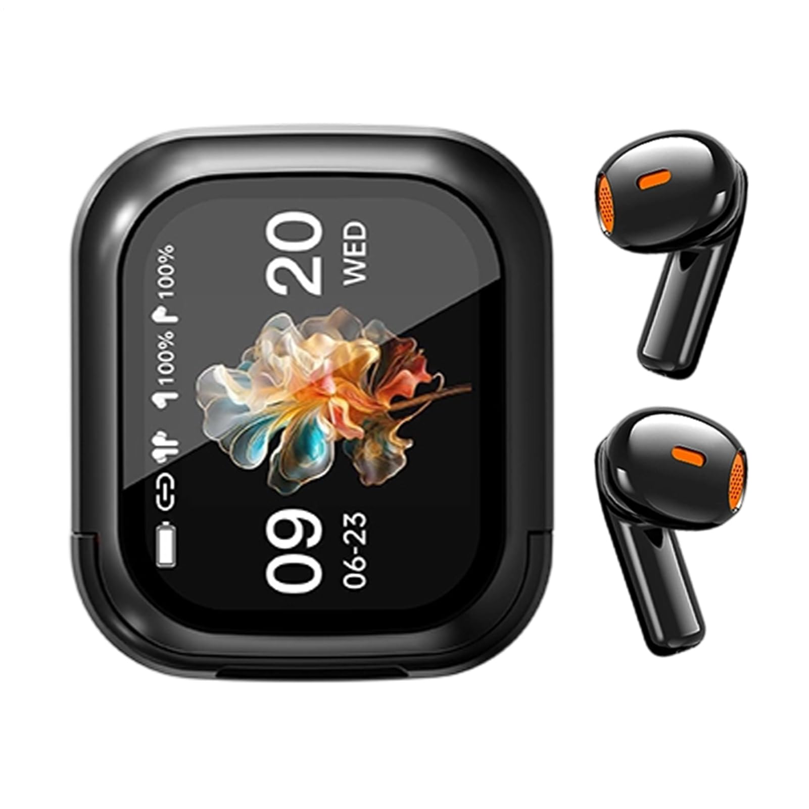 Auricolari per traduzione AI - NE20 wireless in reale, audio stereo con cancellazione del rumore, display touch Blueto0th V6.LCD, conversione istantanea della lingua | Viaggi Riunioni Studio Pal